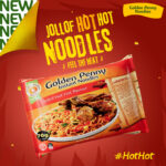 FMN Iconic Brand, ‘Golden Penny Noodles’ Introduces A New Spicy Flavour In Its Range Of Noodles, – The All New Jollof Hot Hot Flavour!