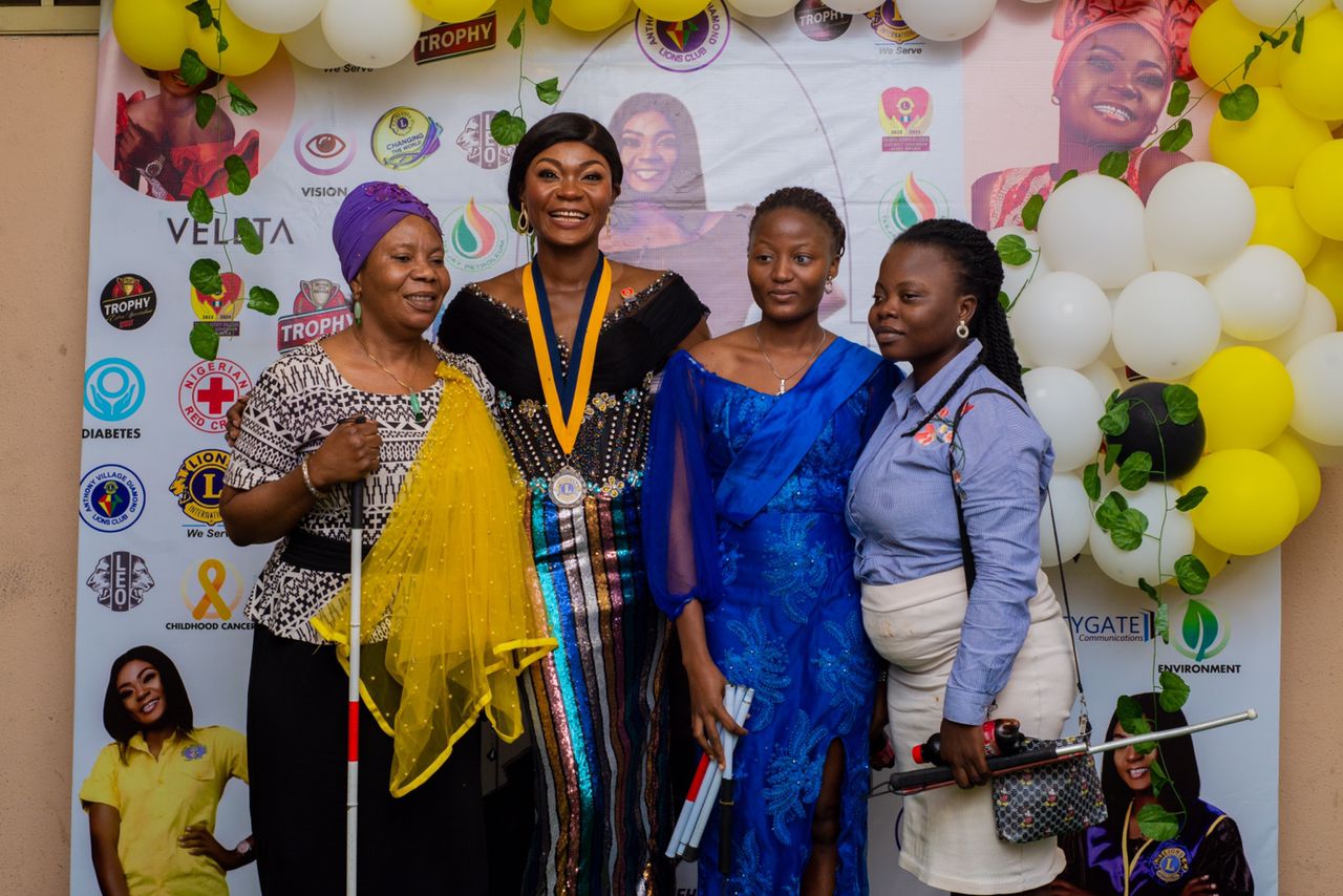 Anthony Village Diamond Lions Club Installs Lion Ruth Abure as 6th Club President.