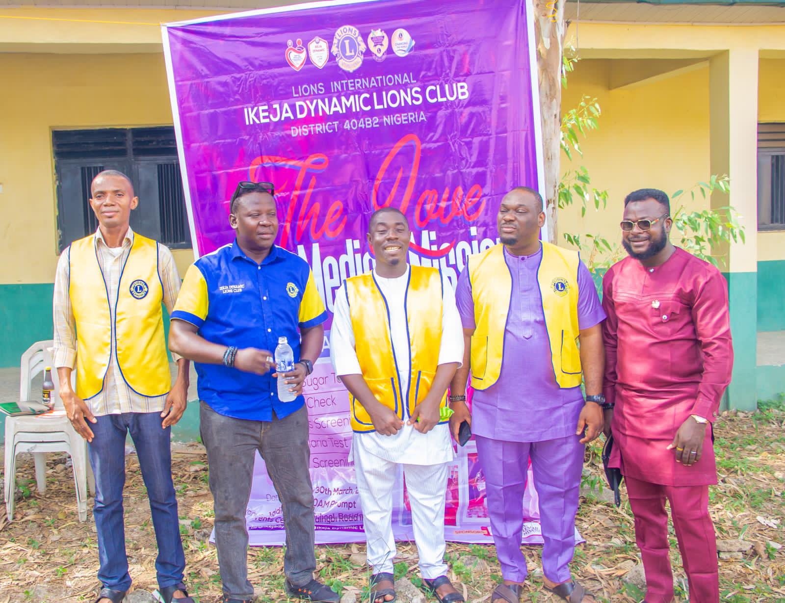 Ikeja Dynamic Lions Club Love Free Medical Mission Strikes a Chord of Compassion