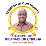 Veteran Brand Journalist, Patrick Onouha For Burial May 11,2024