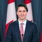 Prime Minister Justin Trudeau speaks with President of the European Commission Ursula von der Leyen